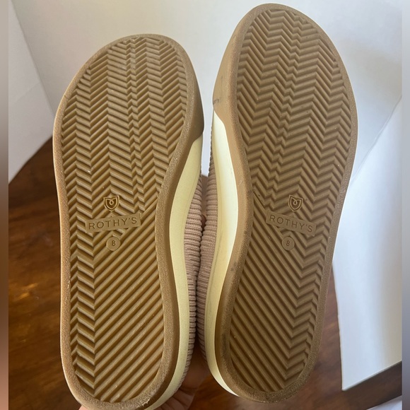 Rothy’s The Lace Up Sneakers Lilac Knit Women 8 Lace Up Casual Shoes Pink Purple - Picture 6 of 7